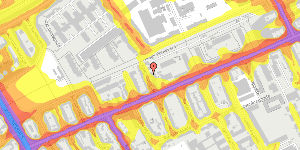 Trafikstøjkort på Halgreensgade 8, st. tv, 2300 København S