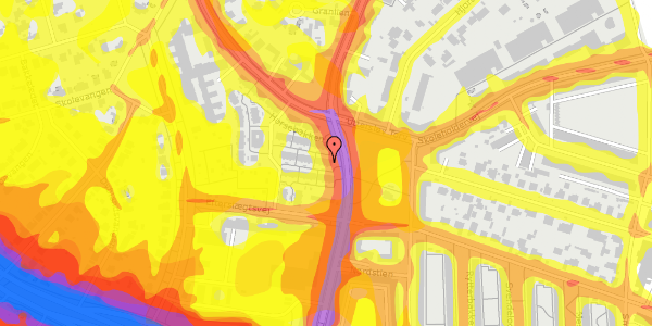 Trafikstøjkort på Efterslægtsvej 16C, 2400 København NV