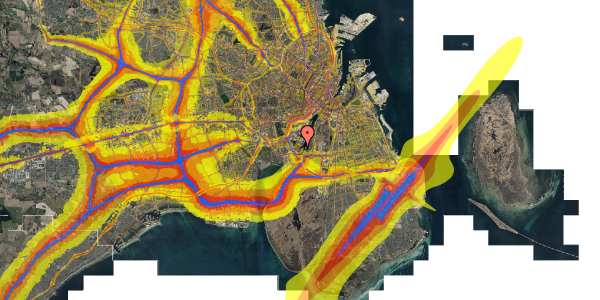 Trafikstøjkort på Kenny Drews Vej 65, 3. th, 2450 København SV