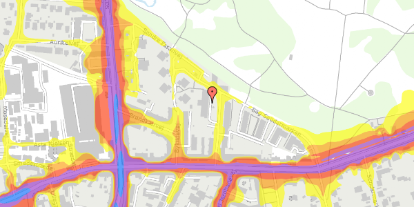 Trafikstøjkort på Kirstinedalsvej 11, 5. 502, 2000 Frederiksberg