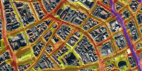 Trafikstøjkort på Løvstræde 3, 1152 København K