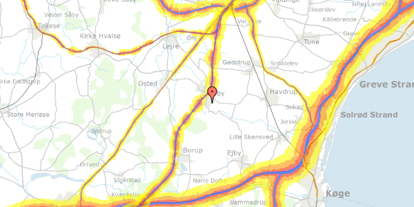 Trafikstøjkort på Søndergade 69C, 4130 Viby Sjælland