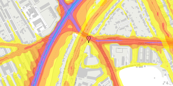 Trafikstøjkort på Haven 9D, 2000 Frederiksberg