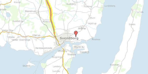 Trafikstøjkort på Egenappevej 65, 5700 Svendborg