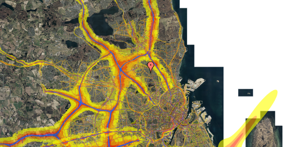 Trafikstøjkort på Wergelands Alle 3, 2. 7, 2860 Søborg