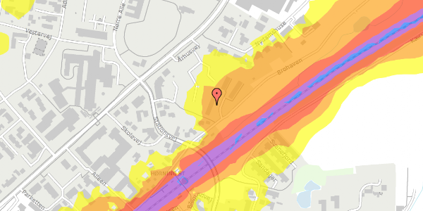 Trafikstøjkort på Brohaven 19, 8362 Hørning