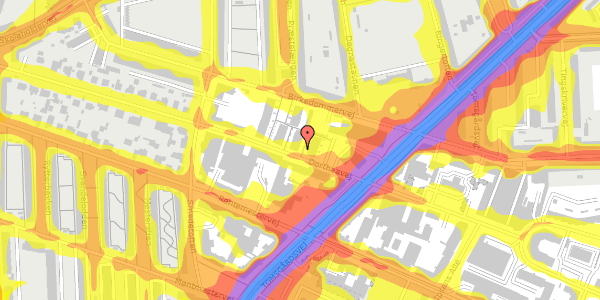 Trafikstøjkort på Dortheavej 34, 1. 4, 2400 København NV