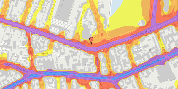 Trafikstøjkort på Gammel Kongevej 60, 13. , 1850 Frederiksberg C