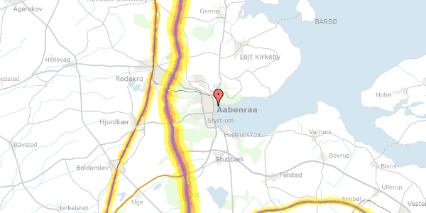 Trafikstøjkort på Skibbroen 30, 6200 Aabenraa