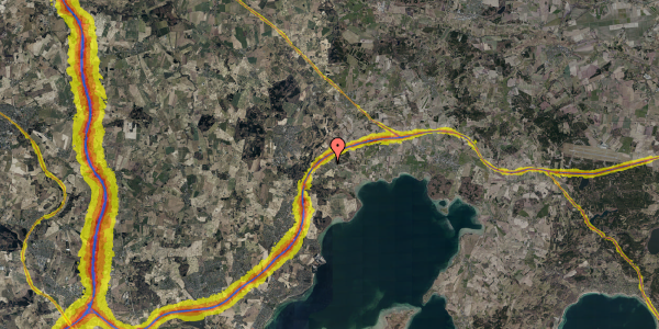 Trafikstøjkort på Kaløvigparken 69, 8543 Hornslet