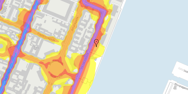 Trafikstøjkort på Toldbodgade 34, 1253 København K