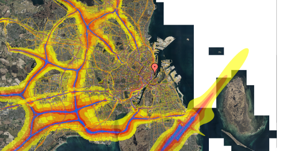 Trafikstøjkort på Kongens Nytorv 21D, 4. , 1050 København K