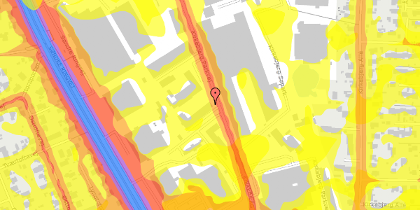 Trafikstøjkort på Kirkebjerg Parkvej 20, 2605 Brøndby