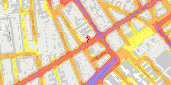 Trafikstøjkort på Istedgade 48, 1. , 1650 København V