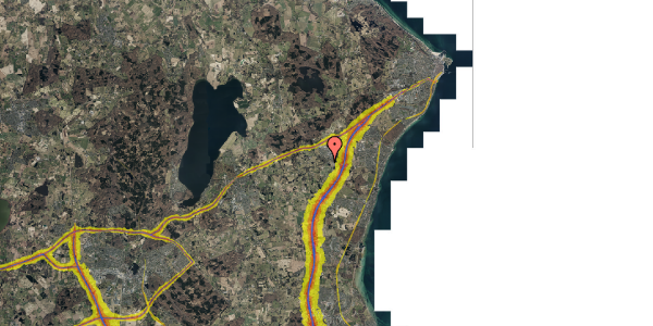 Trafikstøjkort på Lergravsvej 13D, 3490 Kvistgård