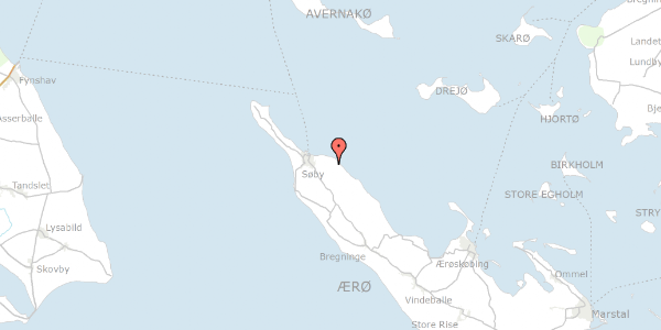 Trafikstøjkort på Søby Nørremarksvej 4, 5985 Søby Ærø