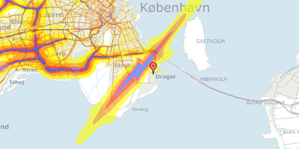 Trafikstøjkort på A.P. Møllers Allé 55, st. , 2791 Dragør