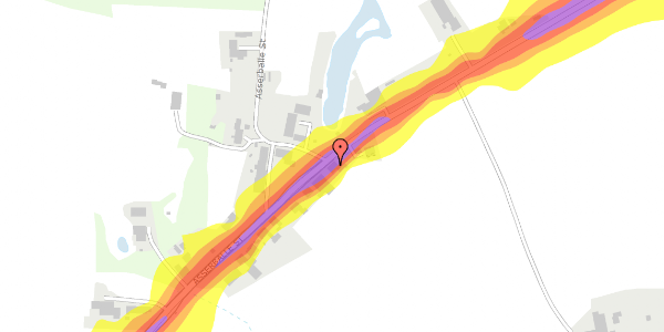 Trafikstøjkort på Asserballe St 14, 6440 Augustenborg