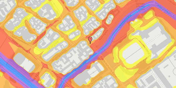 Trafikstøjkort på Frederiksholms Kanal 4, 3. th, 1220 København K