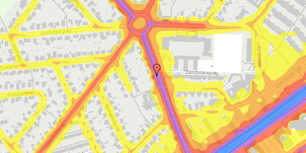 Trafikstøjkort på Rødegårdsvej 173, 5230 Odense M