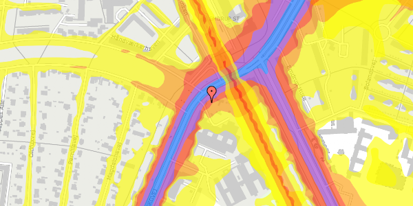 Trafikstøjkort på Hf. Bispevænget 37, 2400 København NV