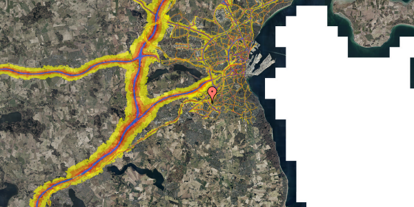 Trafikstøjkort på Rosenhøj Allé 16, st. tv, 8260 Viby J