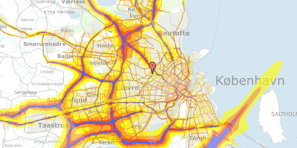 Trafikstøjkort på Ringholmvej 20, 3. th, 2700 Brønshøj