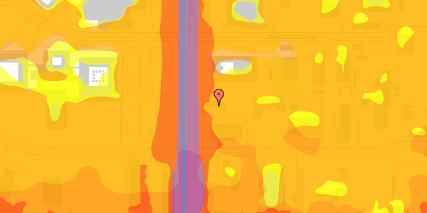 Trafikstøjkort på Ejby Industrivej 40, st. , 2600 Glostrup