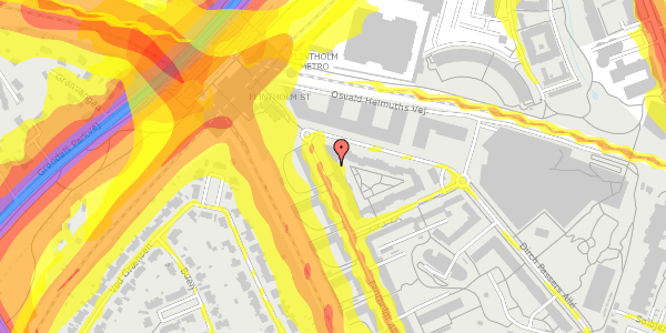 Trafikstøjkort på Flintholm Alle 26, st. , 2000 Frederiksberg