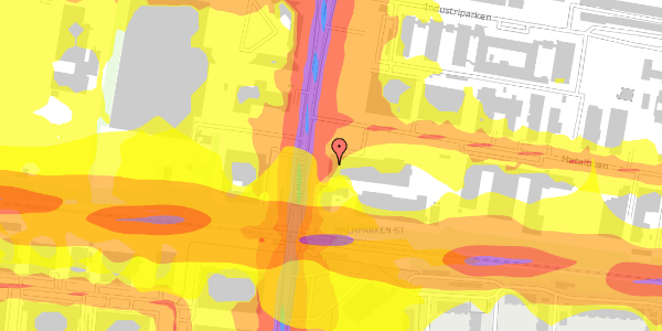 Trafikstøjkort på Malmparken 5, st. , 2750 Ballerup