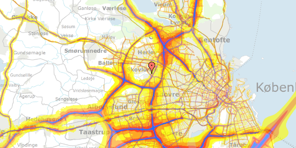 Trafikstøjkort på Øster Hanevad 63, 2740 Skovlunde