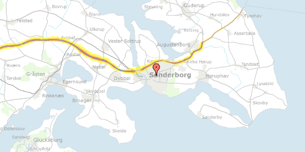 Trafikstøjkort på Ved Mølledammen 18, 1. 7, 6400 Sønderborg