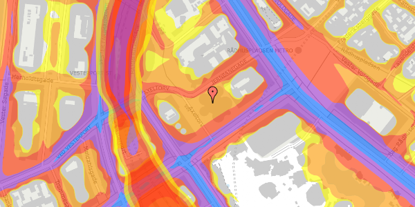 Trafikstøjkort på Axeltorv 2K, 1609 København V