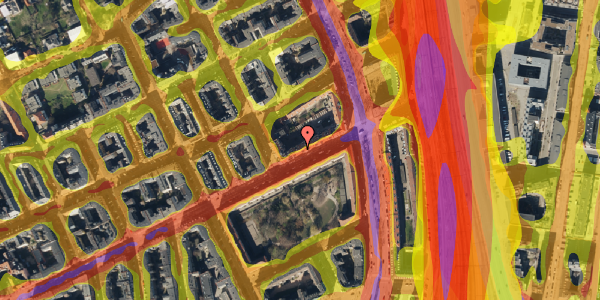 Trafikstøjkort på Classensgade 61, 5. th, 2100 København Ø