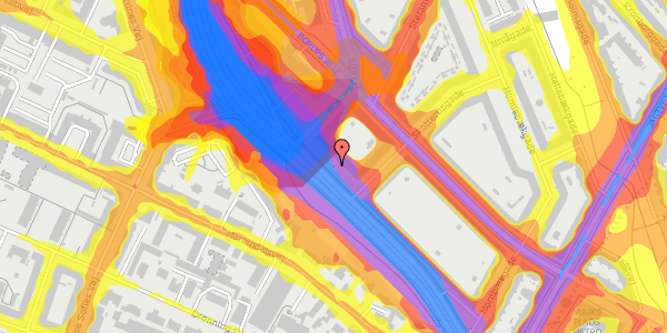 Trafikstøjkort på Ågade 138B, 2200 København N