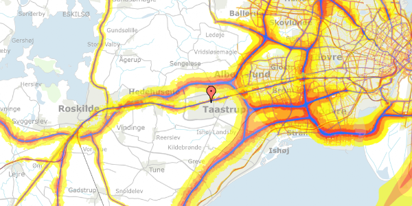 Trafikstøjkort på Høje Taastrup Boulevard 33, 2630 Taastrup