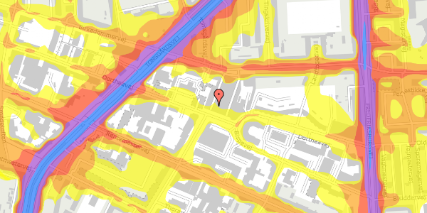 Trafikstøjkort på Birkedommervej 31, st. , 2400 København NV