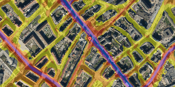 Trafikstøjkort på Tingvej 6A, 3. mf, 2300 København S