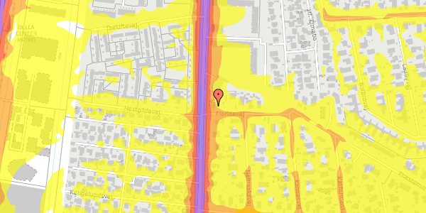 Trafikstøjkort på Floridavej 1, 2300 København S