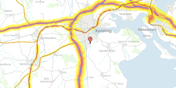 Trafikstøjkort på Essen 2, 6000 Kolding