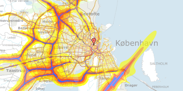 Trafikstøjkort på Charlotte Ammundsens Plads 2, 1. tv, 1359 København K