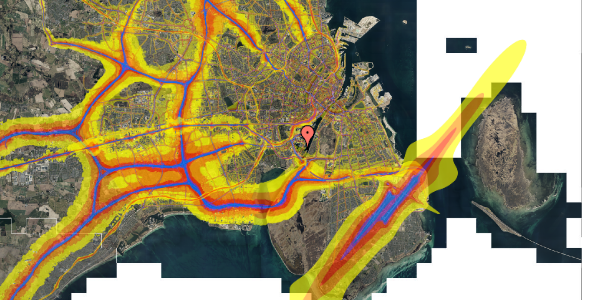 Trafikstøjkort på Thad Jones Vej 10, 1. th, 2450 København SV