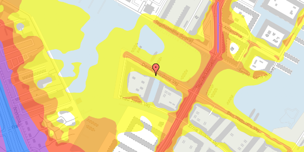 Trafikstøjkort på Dexter Gordons Vej 35, 2. 2, 2450 København SV