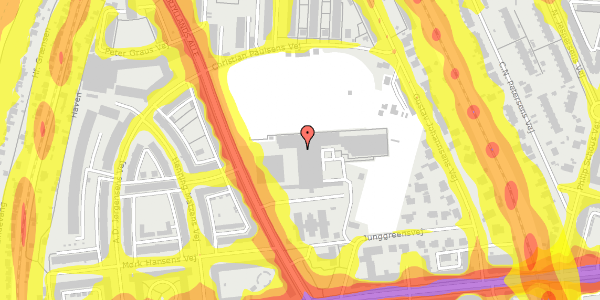 Trafikstøjkort på Sønderjyllands Alle 6, st. , 2000 Frederiksberg