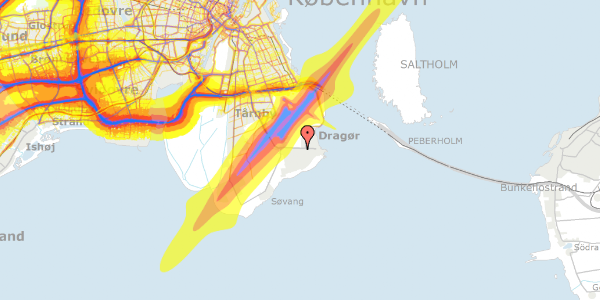 Trafikstøjkort på Hf. Maglebylund 232A, 2791 Dragør