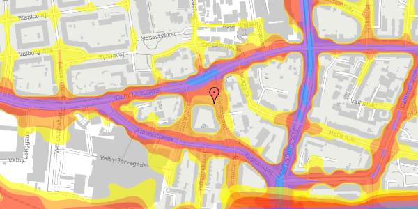 Trafikstøjkort på Valby Tingsted 4C, 2500 Valby