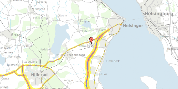 Trafikstøjkort på O.F. Kvistgård 5C, 3490 Kvistgård