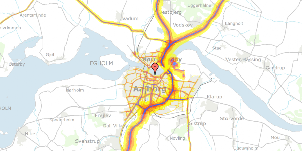 Trafikstøjkort på Slotsgade 27, 2. , 9000 Aalborg