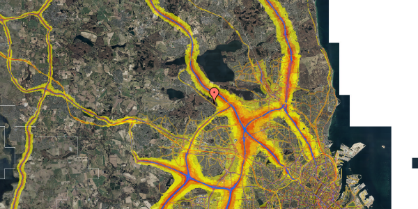 Trafikstøjkort på Lindevej 6I, 3500 Værløse