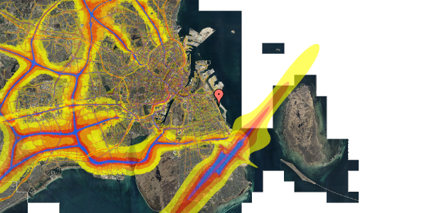 Trafikstøjkort på Amager Strandvej 158D, 9. th, 2300 København S